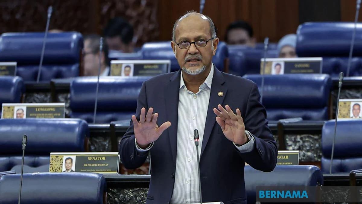 Digital Minister Gobind Singh Deo speaking in the Dewan Rakyat about Malaysia's proposed AI Governance Bill