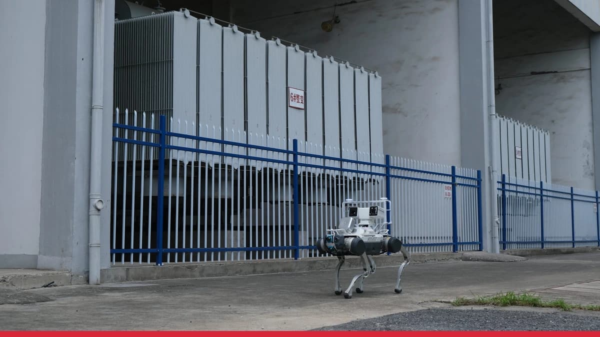 A DEEP Robotics quadruped robot photographed by Malaysian robotics integrator Aonic