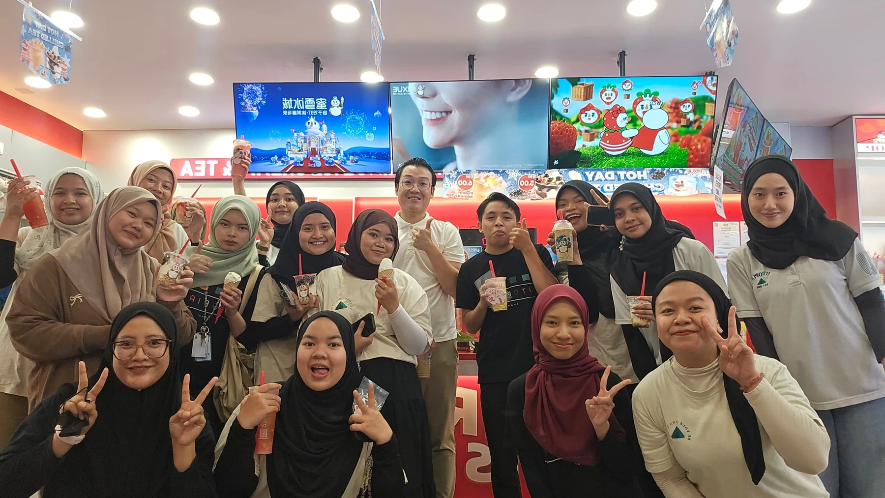 Utopia staff cafe group photo