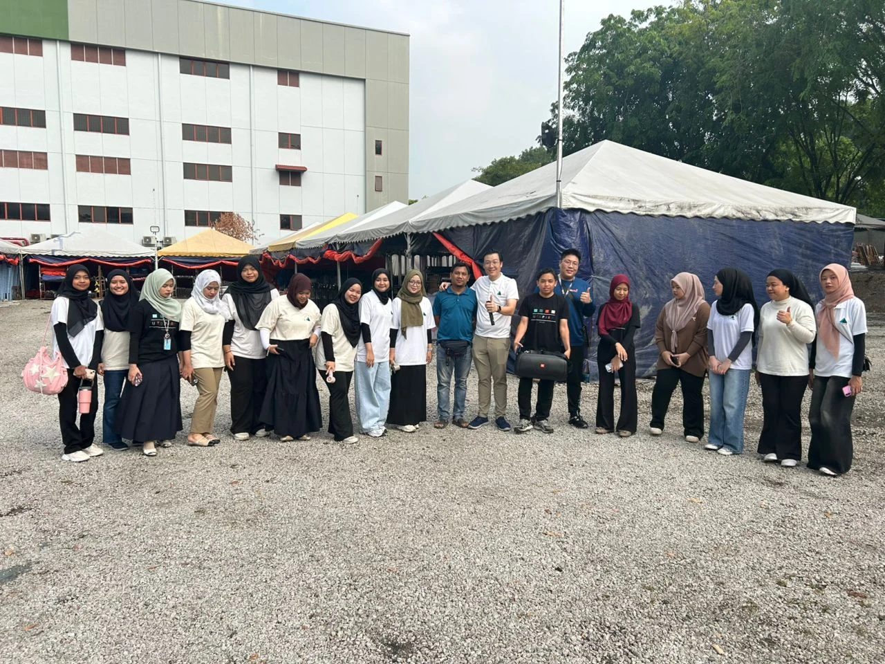 Utopia staff outdoor event group photo