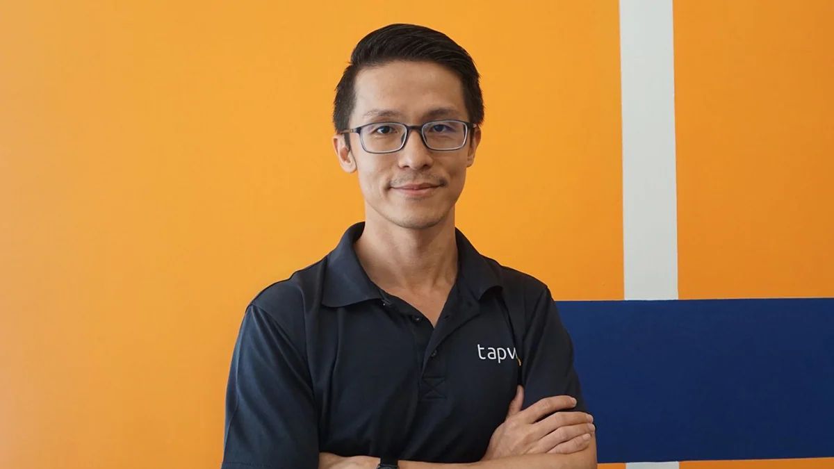 Tapway founder Lim Chee How at the Malaysian vision AI company's office
