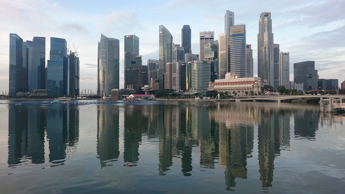 Singapore city skyline