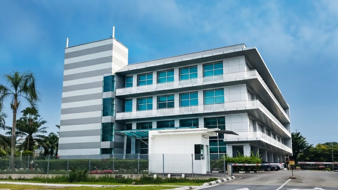 Exterior of the TelcoHub 1 data centre in Cyberjaya