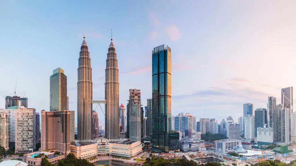 Kuala Lumpur skyline with the Petronas Twin Towers in AWS Malaysia Region launch coverage