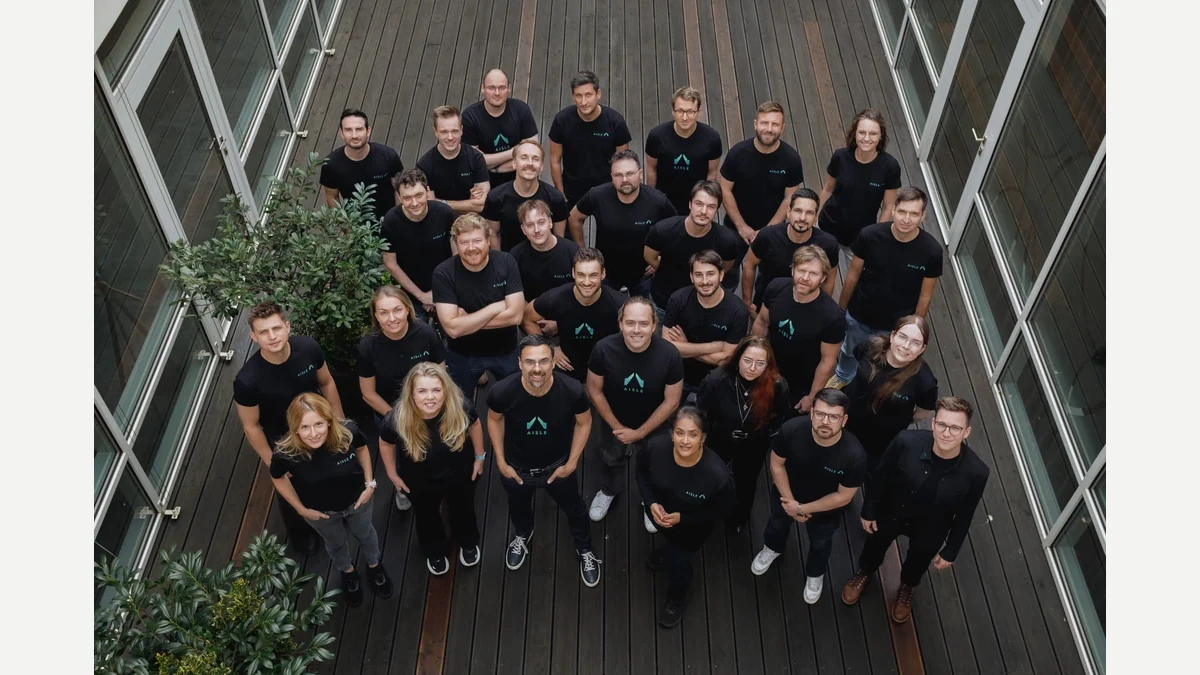 AISLE staff gathered for an official company team photograph