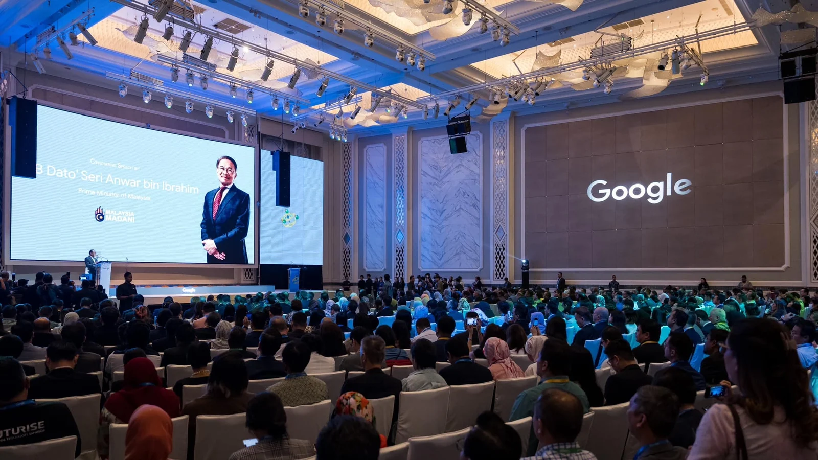 Guests attend Google's Mantap Malaysia Bersama AI event in Kuala Lumpur