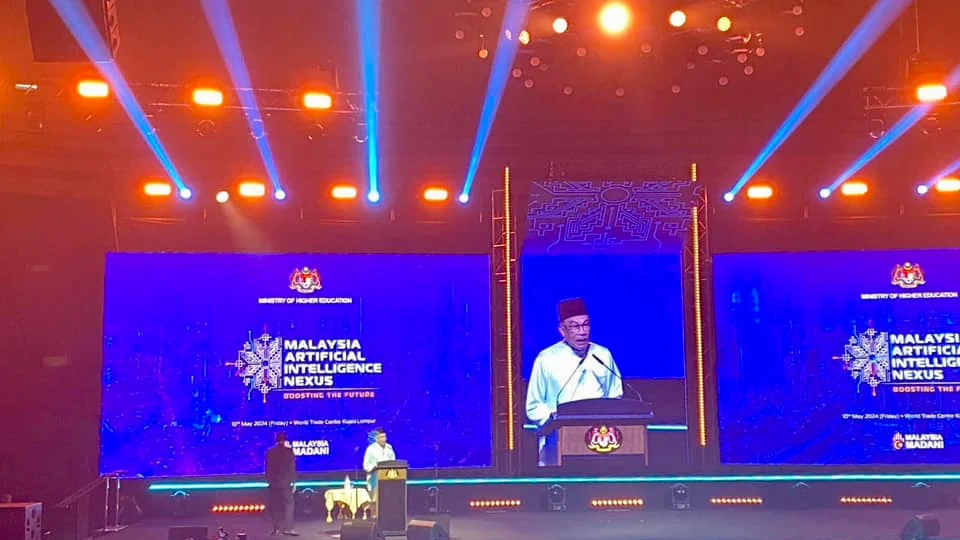 Prime Minister Anwar Ibrahim addresses the Malaysia AI Nexus and UTM AI faculty inauguration
