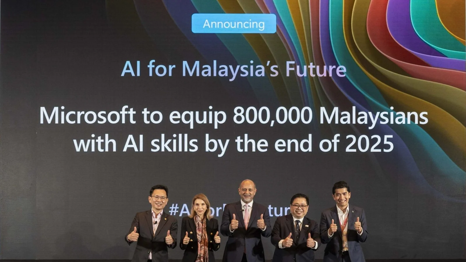 Microsoft Malaysia and government leaders announce the AIForMYFuture skilling initiative