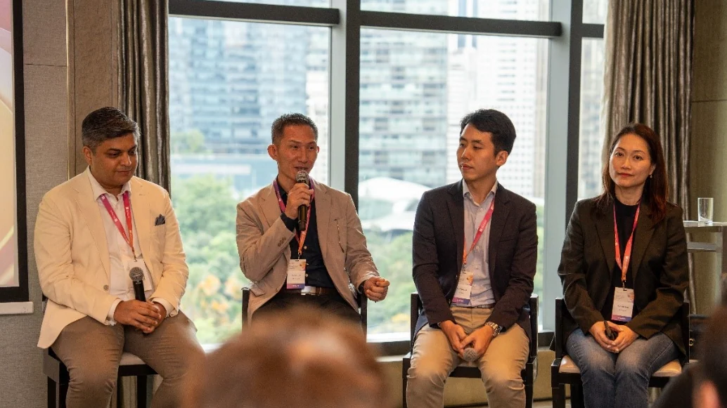 RHB Bank representatives discuss employee and customer AI adoption at a Microsoft Malaysia industry event