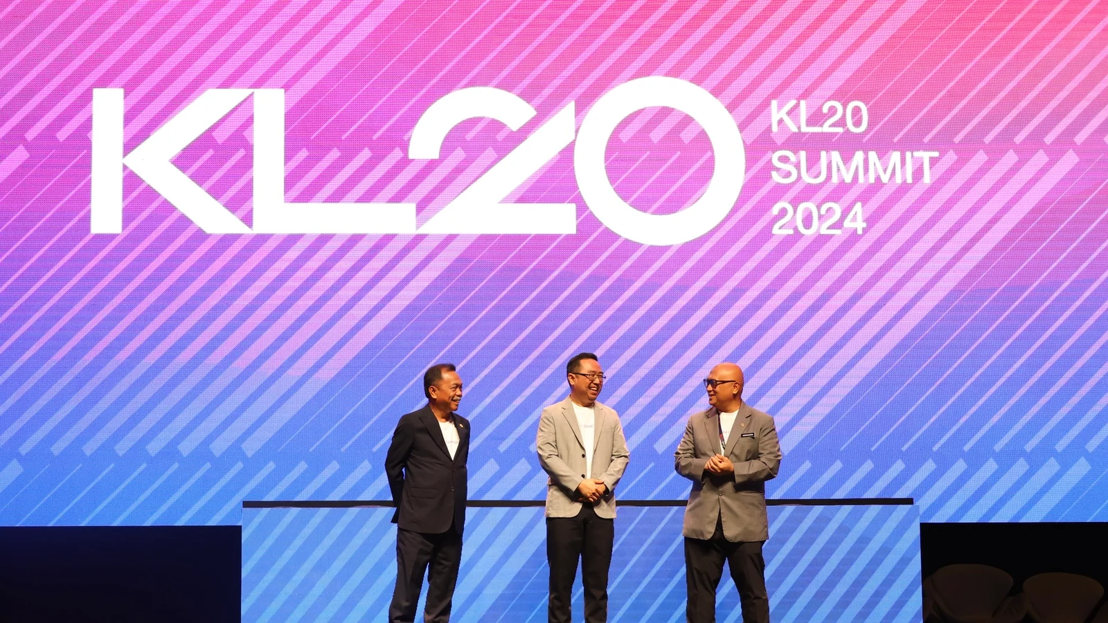 MYStartup Single Window launch participants on the KL20 Summit stage