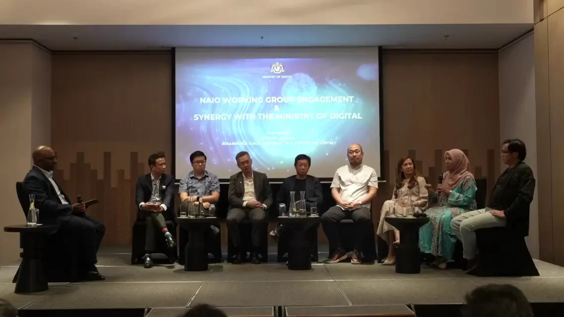 NAIO working-group panellists discuss Malaysia's AI strategy at a Ministry of Digital engagement session
