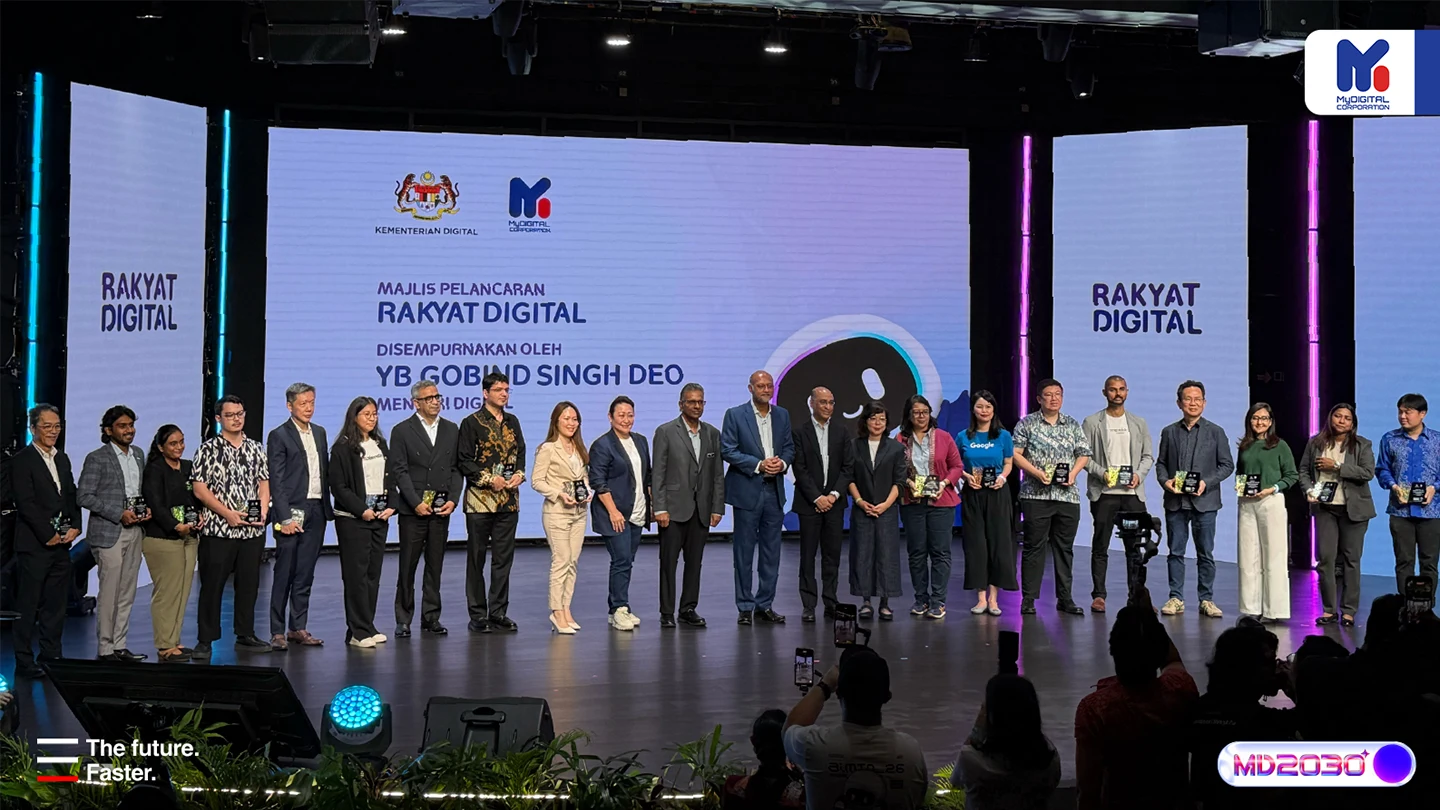 Rakyat Digital launch ceremony with Digital Minister Gobind Singh Deo and programme partners