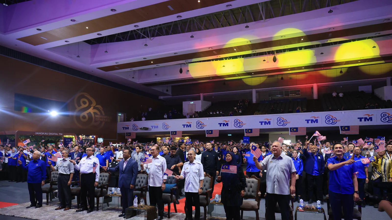 Telekom Malaysia marks its 80th anniversary at an official event in Multimedia University Cyberjaya